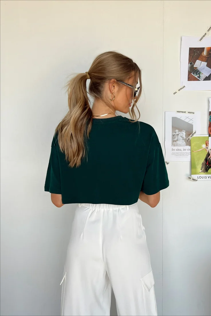 Brooklyn Cropped Graphic Tee - Image 2