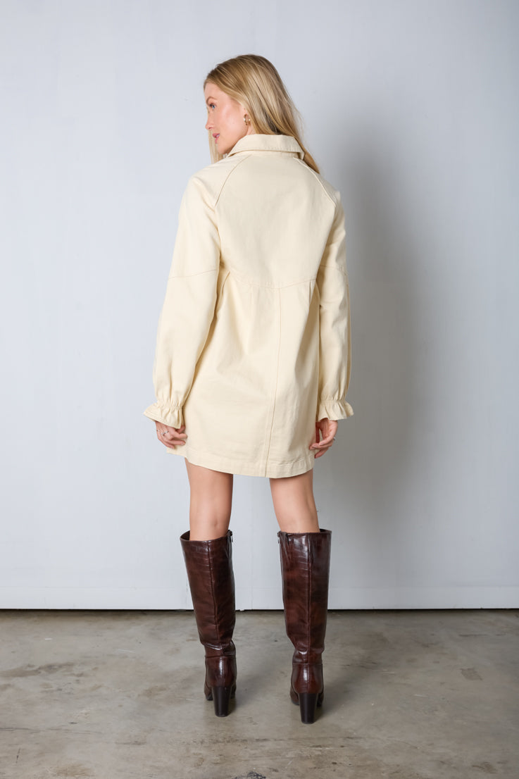 Cream and Sugar Denim Dress - Image 2