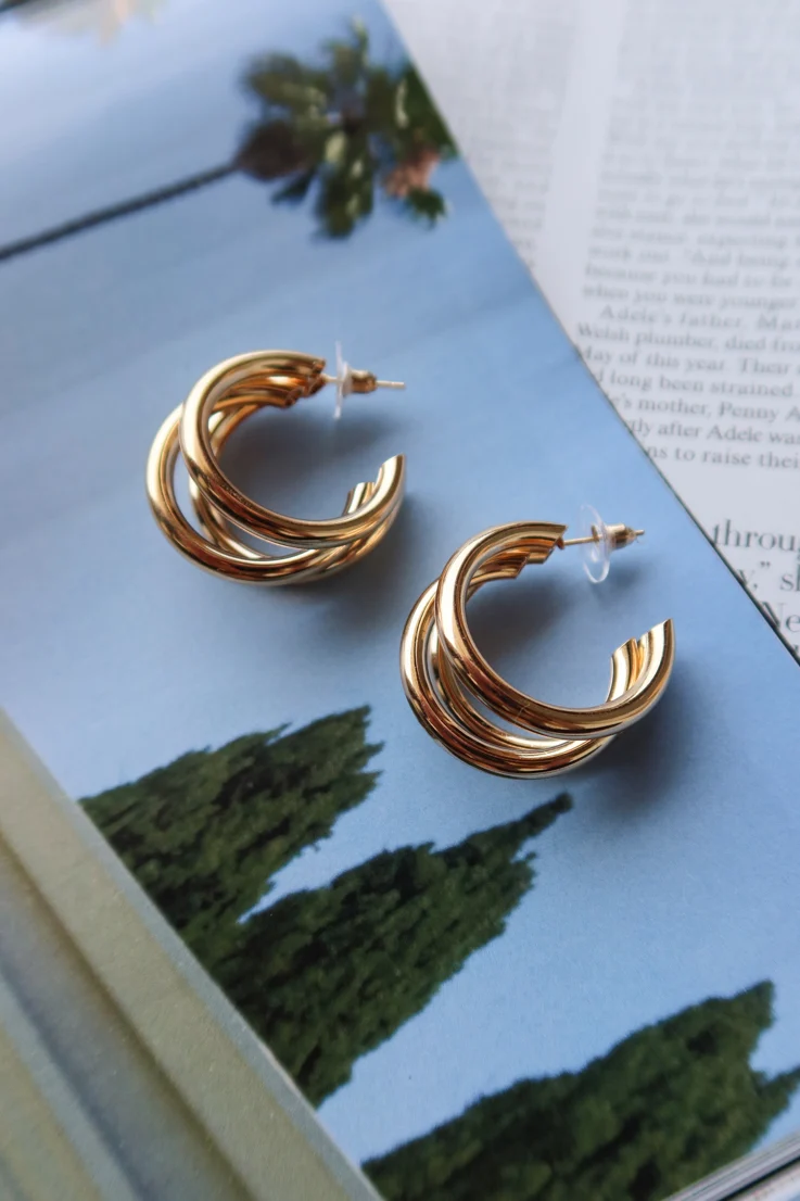 Fiji Gold Hoops - Image 2