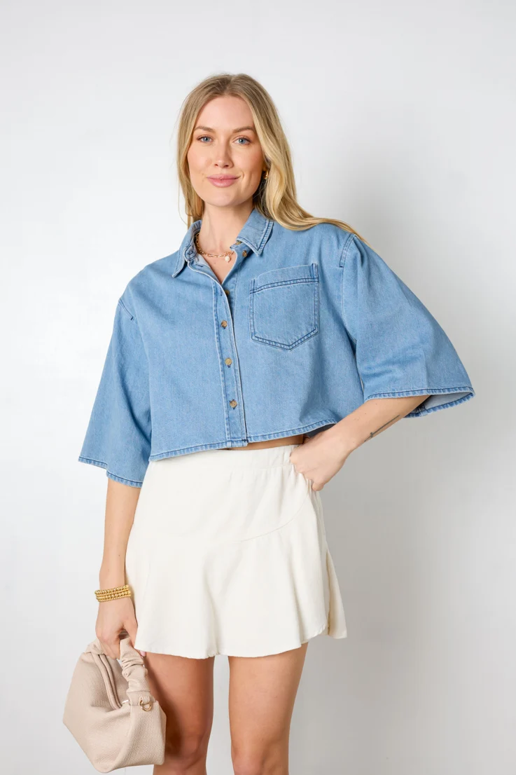 Maria Denim Top - Image 3