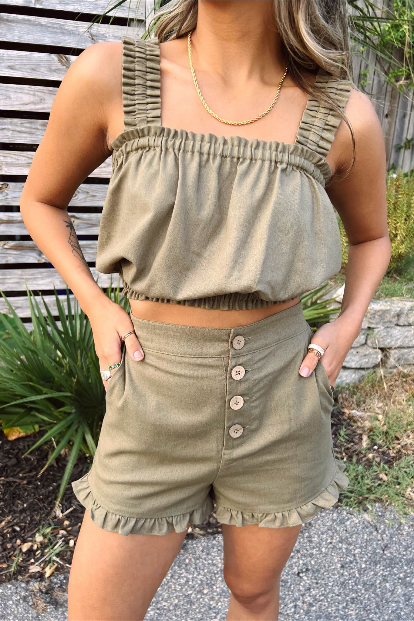 Safari Green Shorts - Image 2