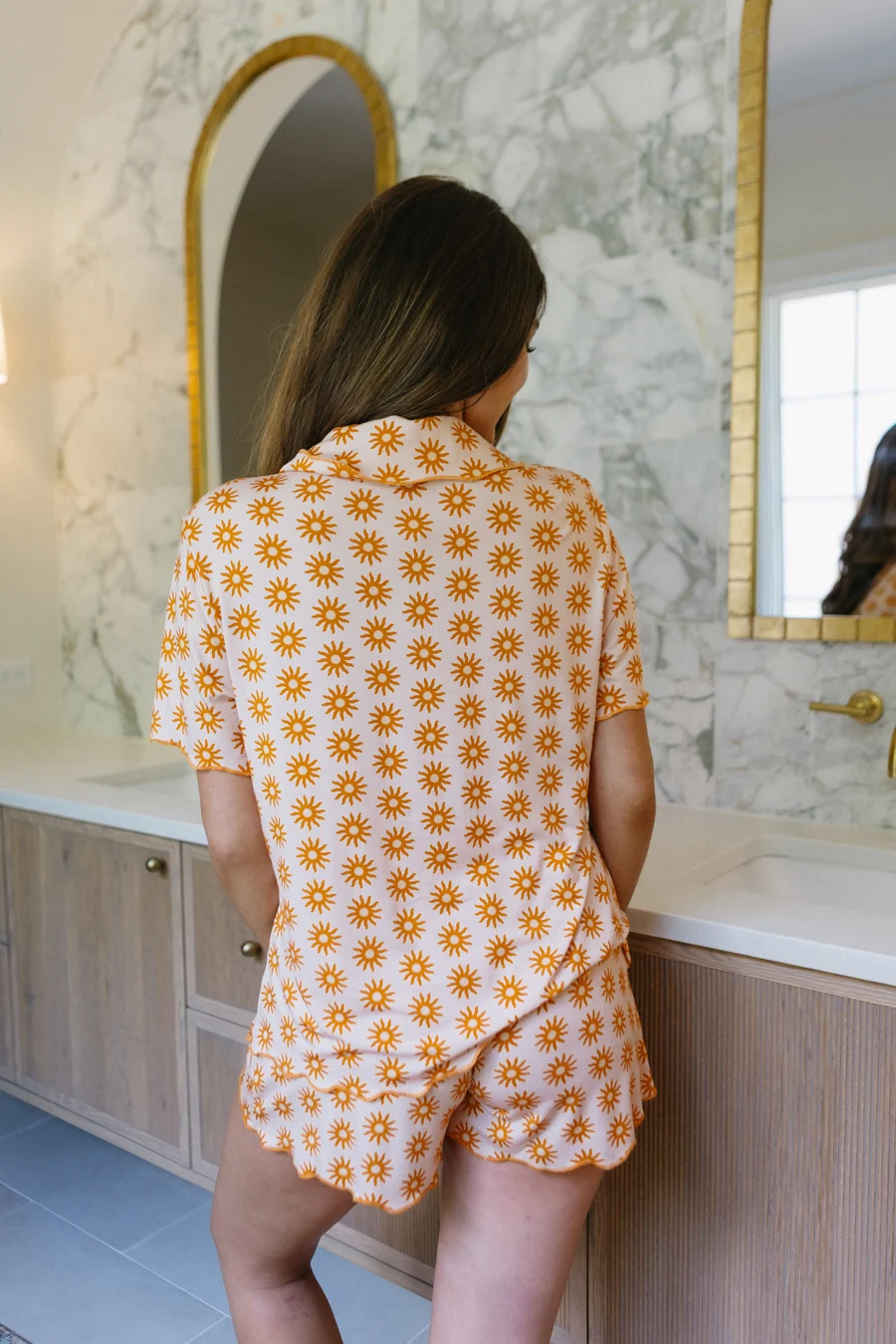 San Diego Pajama Set - Top & Shorts - Image 2
