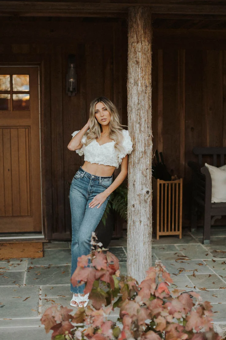 White Roses Top
